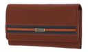 mano Don Leonardo Portemonnee RFID Leer 18 cm - Dames - Horizontaal - cognac