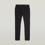 G-Star Skinny Chino 3.0 Heren Joggingbroek Katoen Elastaan Regular Fit Casual Effen Zwart W29/34