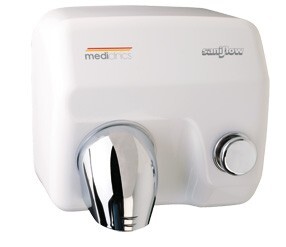 Mediclinics Handendroger met drukknop wit Saniflow E05 - 2250W