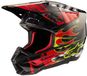 Alpinestars S-M5 Rash Helm ECE 22.06 Donkergrijs Felrood Glanzend - Maat XL