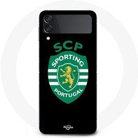 Samsung Galaxy Z Flip3 hoesje scp sportief portugal zwarte achtergrond