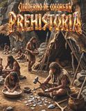 Cuaderno PREHISTORIA Cuaderno de colorear PREHISTORIA - La vida en la época prehistórica: Ilustraciones de Hombres de las Cavernas, Herramientas y Escenas Prehistoricas | Libro de Colorear para Adultos y Ninos