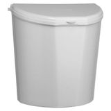 Brunner Pillar XL Hangende Prullenbak - Wit - 10 Liter - Kunststof - Met Deksel
