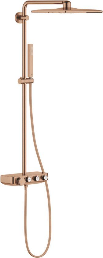 GROHE Euphoria SmartControl 310 Cube Duo Regendouche - 31cm - Warm Sunset Brushed - 26508DL0