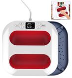 Merkloos Hittepers 2-in-1 - Mini hittepers - 22,9 x 22,9 cm - Tot 205 °C - LED-display