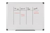Bi-Office Maya Gridded Dry Wipe Aluminium Ingelijst Dubbelzijdig Whiteboard 90x60cm
