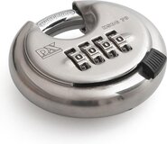 Dulimex DX Discuscijferslot 70mm - RVS - Klaviersleutel - Hangslot