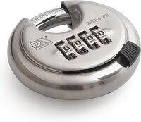 Dulimex DX Discuscijferslot 70mm - RVS - Klaviersleutel - Hangslot