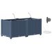 vidaXL Plantenbak 2 st grijs 80 x 40 x 37,5 cm pp