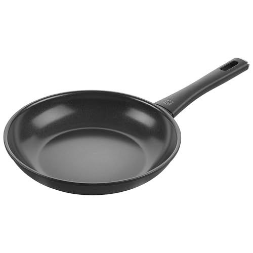 ZWILLING Madura Plus Koekenpan, 20 cm, aluminium, keramische antiaanbaklaag, krasbestendige keramische pan voor alle warmtebronnen, geschikt voor inductie, Made in Italy, zwart