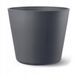Deroma Ronde Plantenbak met Schotel, Grijs, 38 cm