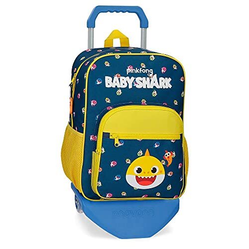 Baby shark My Good Friend Rugzak, Blauw, 28,5x38x12 cms, Rugzak 38 + trolley