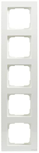 Opus OPUS® 55 kubus afdekframe 5-voudig polaire wit-zijdemat