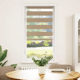 vidaXL Zebra gordijn 60x100 cm Polyester zandbruin