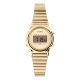 Casio LA700WEG-9AEF Polshorloge Dames Goudkleurig Staal Quartz