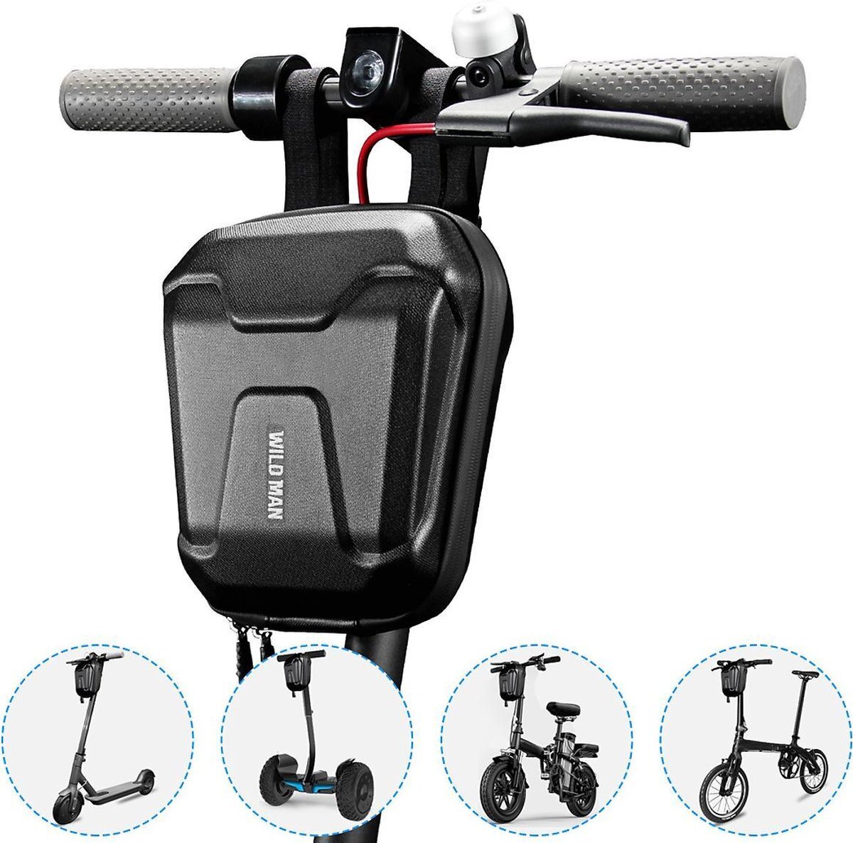 Beactiff 2.5L Tas elektrische step, stuurtas, electrische scooter, fiets, vouwfiets, mountainbike, Segway etc, waterdicht
