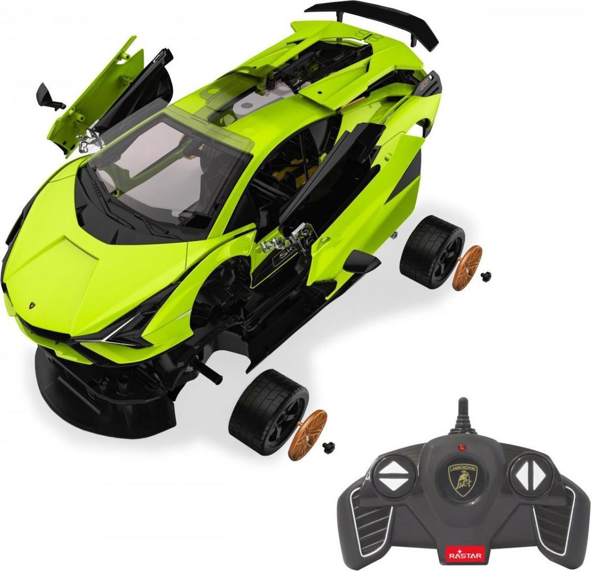 Jamara Rc Auto Lamborghini Sián 27,9 Cm 1:18 Groen 2-delig