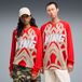 PUMA Tricot 'KING' beige / vuurrood / wit