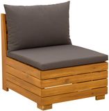vidaXL Tuinstoel Midden Massief Acacia Hout Bruin