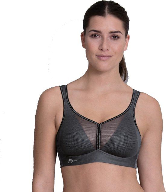 Anita Air Control Deltapad Sport-BH - Zwart Antraciet - 75F