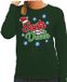 Shoppartners Bv Foute kersttrui / sweater Santa is a little drunk groen pour dames - kerstkleding / christmas outfit XL