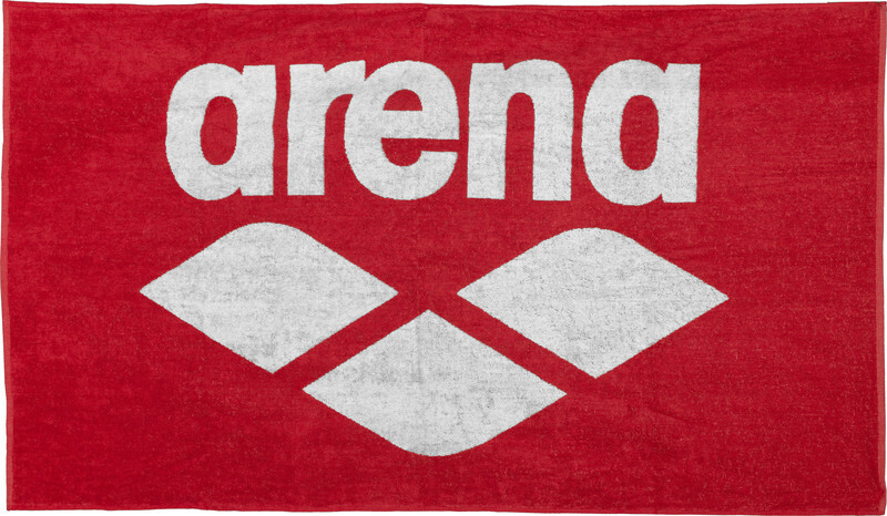 Arena Pool Soft handdoek rood/wit