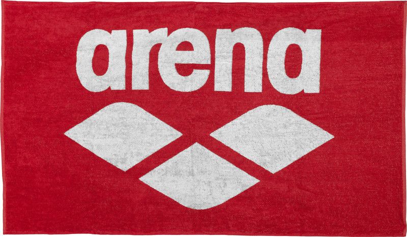 Arena Pool Soft handdoek rood/wit - polyester - roze