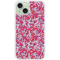Apple iPhone 15 Liberty wiltshire rouge verstevigd hoesje met sublimatie bedrukking