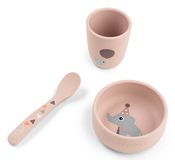 Done by Deer Stick&Stay Eerste Maaltijd Set - Rose