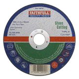 Faithfull Fal1003S afgesneden wiel 100X3.2X16 steen