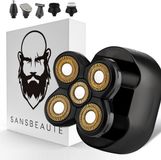 Sansbeauté® Skull Sharp Classic 6-in-1 Scheerapparaat Mannen – Trimmer - Electric Face & Head Shaver - Hoofd Kaal Scheren – Elektrisch – Nat & Droog