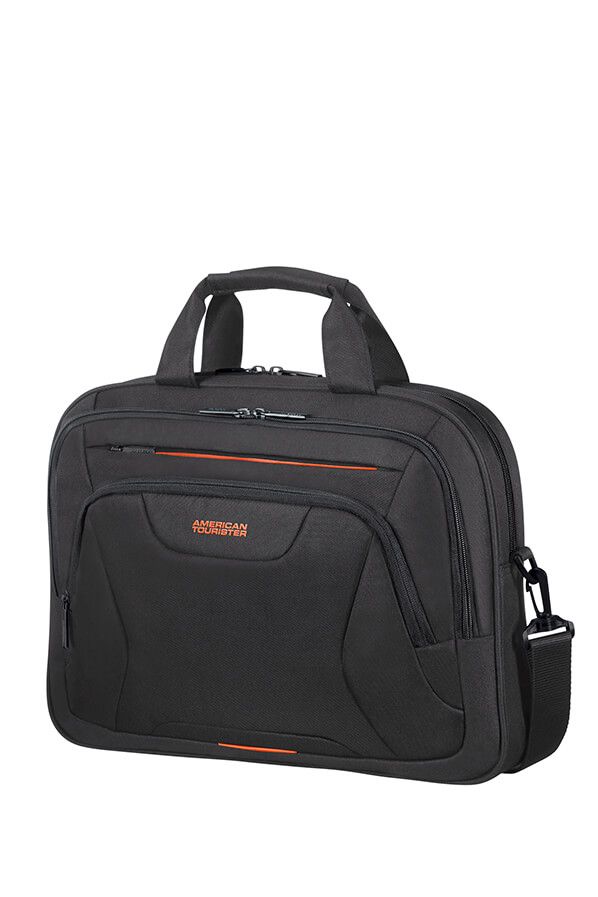 American Tourister At Work 15.6" Laptop Briefcase - Black/Orange