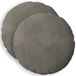vidaXL - Taie d'oreiller - 2 pièces - HEERLEN - Gris clair - Ø 50 cm - velours