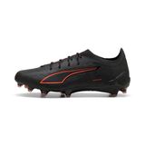 PUMA Ultra 6 Ultimate Fg Eclipse - Zwart/rood - Natuurgras (Fg), maat 41