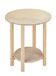 Mueblear 21000 glazen tafel rond hout zonder nagellak 50x75cm Sans Vernis