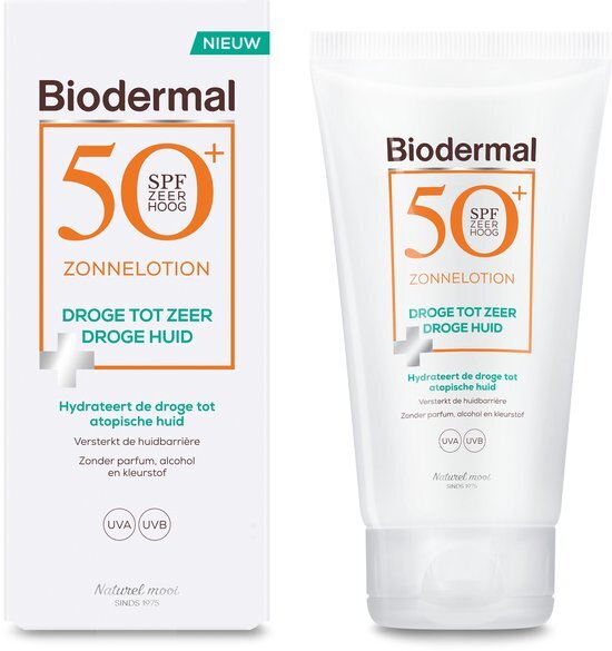 Biodermal Droge Huid Zonnelotion SPF50