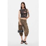 Desigual schoudertas met studs zwart