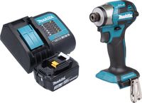 Makita DTD 173 SF1 accu-slagmoersleutel 18 V 180 Nm 1/4" borstelloos + 1x oplaadbare accu 3,0 Ah + lader