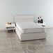 Topper MB HOME ITALY Matrasbeschermer van bamboe, gevoerd, voor eenpersoonsbed, 85 x 195 cm
