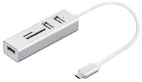 Nilox USB Hub NX090301141 White Silver