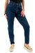 Levi's 80s Mom Spijkerbroek Blauw Vrouw Katoen Lyocell Elastaan