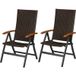 LIVARNO® Lot de 2 fauteuils pliants Valencia