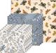 100% Réutilisable lingettes cire d'abeille - Set de 9