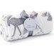 Römer Wellness Knuffeldeken Rudolph wit/grijs - 120 x 150 cm, 190 g/m², pluizige metgezel, strik en hanger, mooie wintertijd
