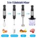 Merkloos Staafmixer set - Hakmolen en garde - 1000 W - RVS - 21 standen