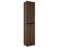 Saniclass Chaci Armoire haute - 140x35x27cm - 2 portes - noyer