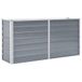 vidaXL - Plantenbak - verhoogd - 160x40x77 cm - gegalvaniseerd staal - grijs