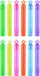 Henbrandt Bellenblaas - 12 stuks - Neon Kleuren