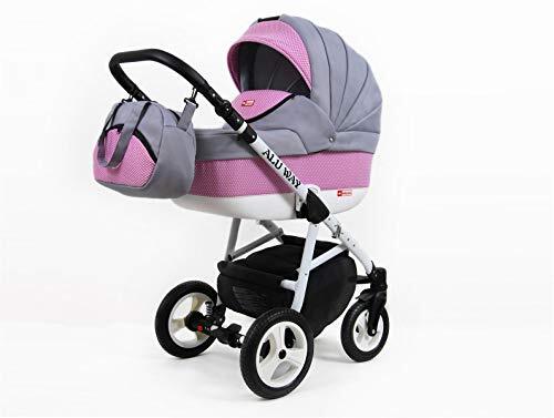 SaintBaby Kinderwagen 3in1 2in1 Set Isofix Buggy Autostoel Light Weight bySaintBaby Light Pink 3in1 met autostoeltje