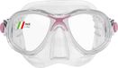 Cressi Marea Jr Mask - Unisex Onderwatermasker Kinderen, één maat, Transparant/Roze